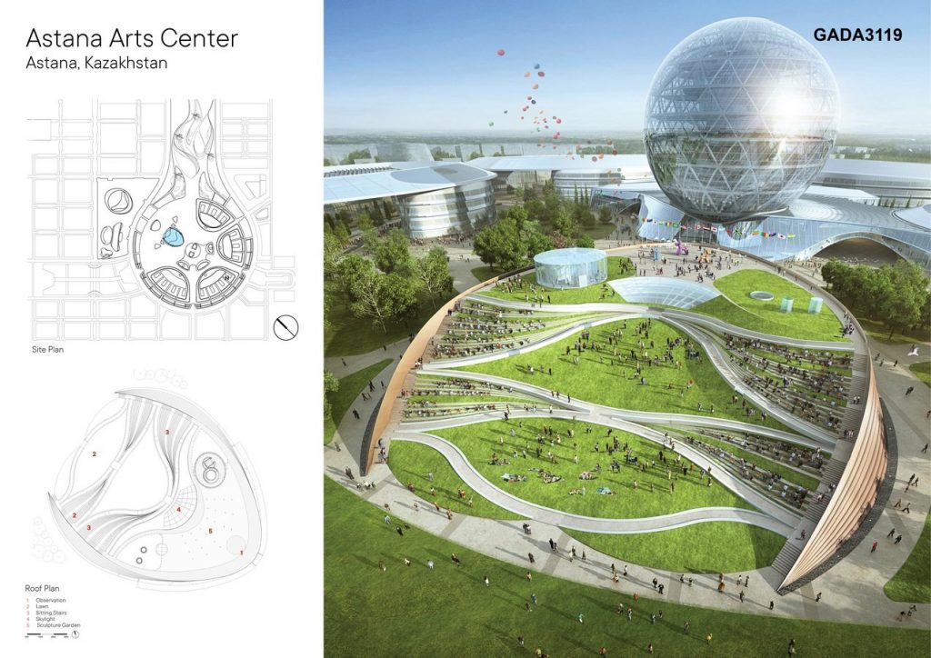 Astana Arts Center by Adrian Smith + Gordon Gill Architecture - Sheet1