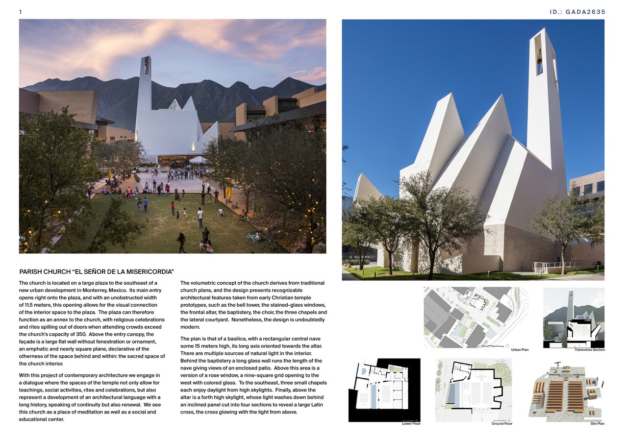 Parish Church El Senor De La Misericordia Moneo Brock Rethinking The Future Awards