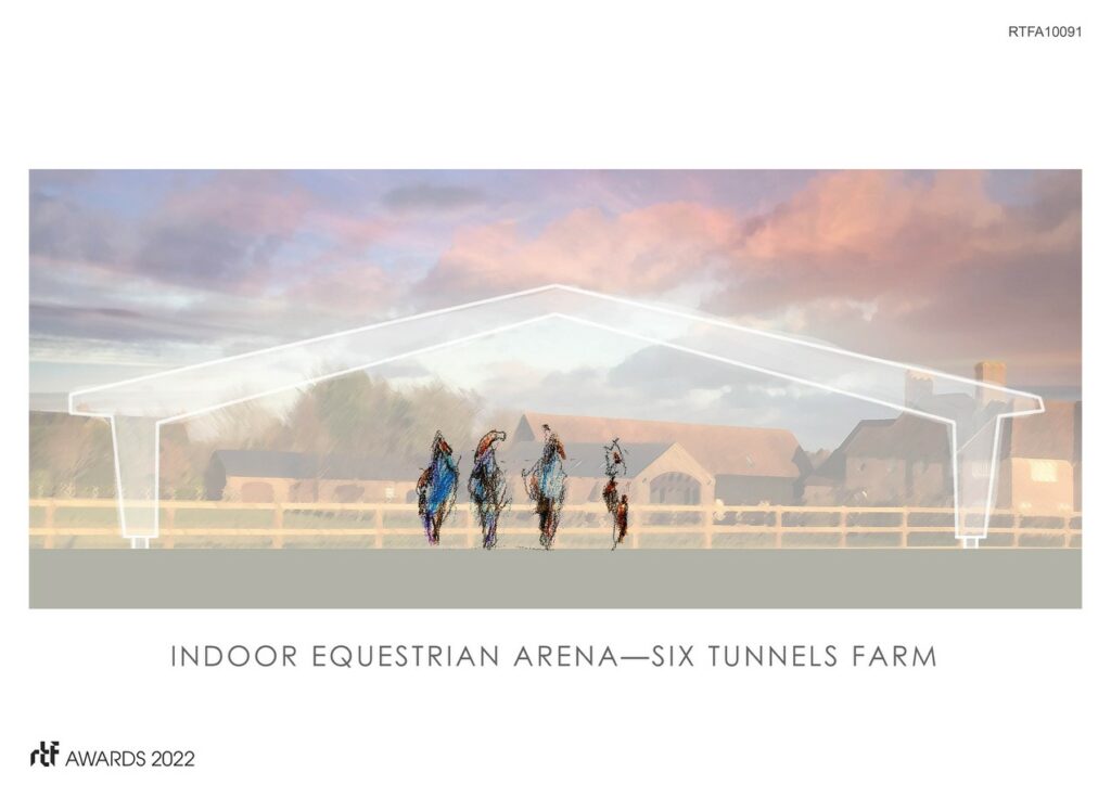 Indoor Equestrian Arena Six Tunnels Farm Atelier Architecture