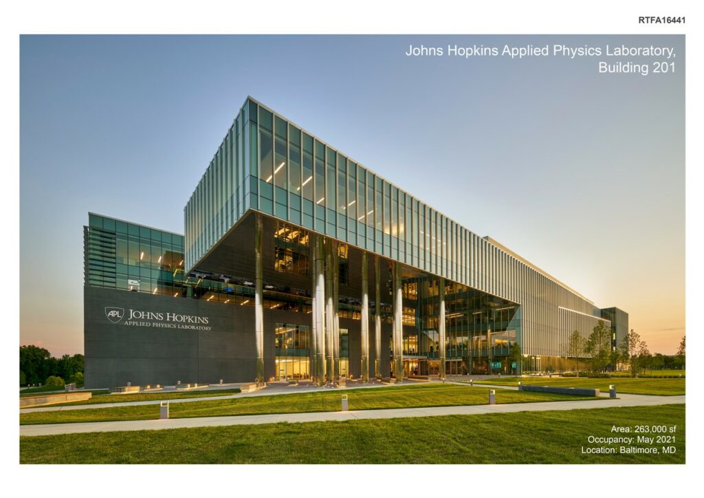Johns Hopkins Applied Physics Laboratory, Building 201 | CannonDesign - Sheet1