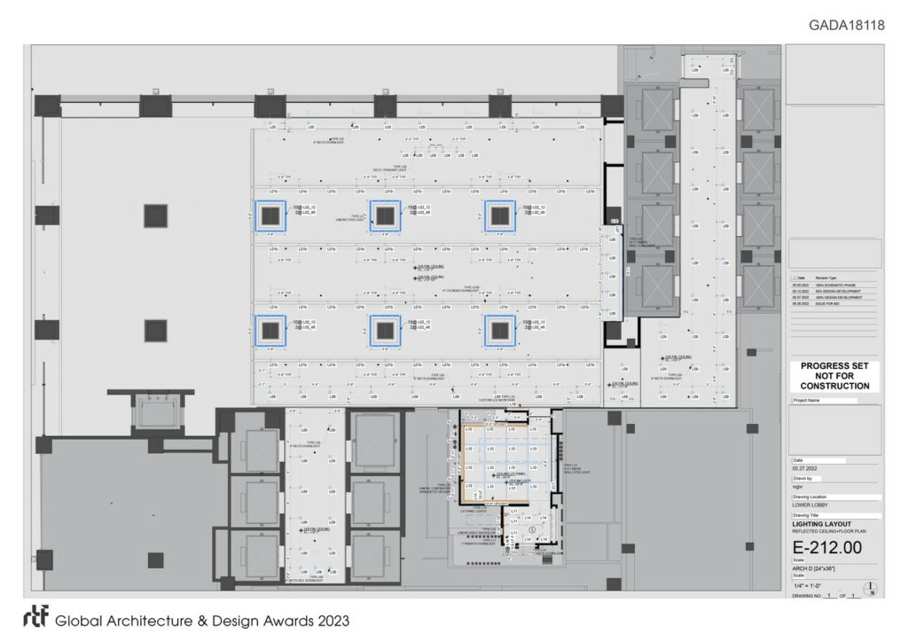 685 Third Avenue Lobby Lighting Design | Design One Lighting - Sheet 6