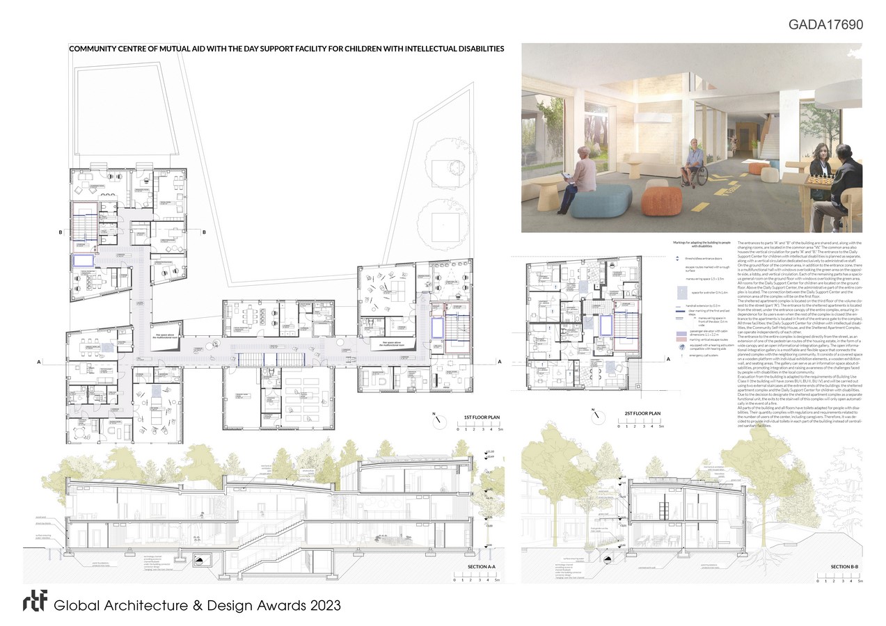 COMMUNITY CENTRE OF MUTUAL AID FOR CHILDREN WITH INTELLECTUAL DISABILITIES IN WARSAW | EMA Studio Sp. z o.o - Sheet4