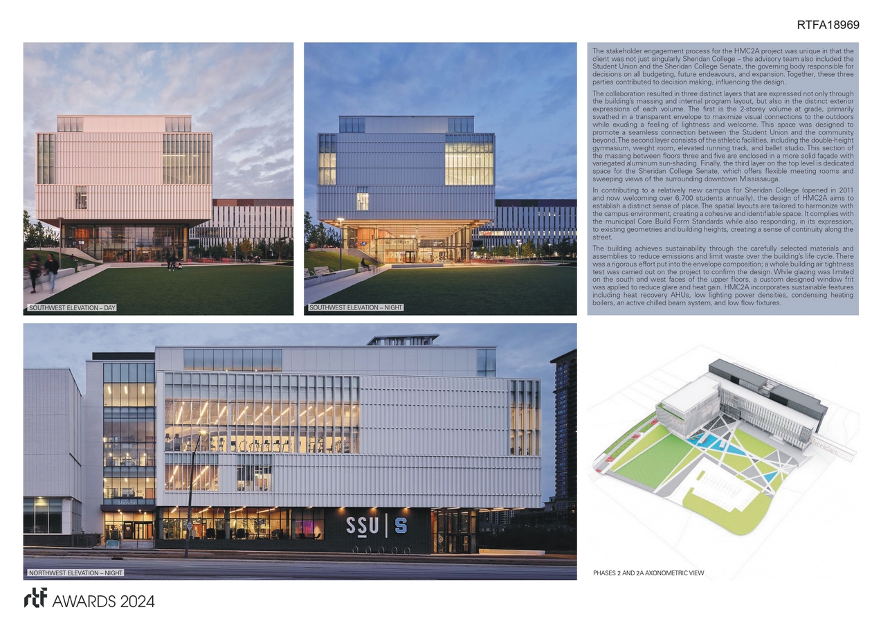 The Hazel McCallion Campus Student and Athletic Centre (Phase 2A) at Sheridan College by Moriyama Teshima Architects and Montgomery Sisam Architects sheet6